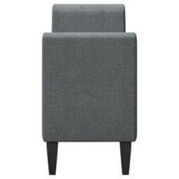 Living And Home Grey Linen Storage Bed End Bench Ottoman Chaise Pouffe Stool - thumbnail 4