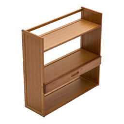 Living And Home Brown Three-Tier Bamboo Tabletop With Drawers 50Cm(W) X 20Cm(D) X 65Cm(H) - thumbnail 5
