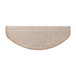 Floordirekt Sundae Self Adhesive Edged Soft High Pile Stair Tread Mat For Indoor Stairs Semicircular Beige 23.5 X 65 Cm - thumbnail 4