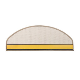 Floordirekt Sundae Self Adhesive Edged Soft High Pile Stair Tread Mat For Indoor Stairs Semicircular Beige 23.5 X 65 Cm - thumbnail 2