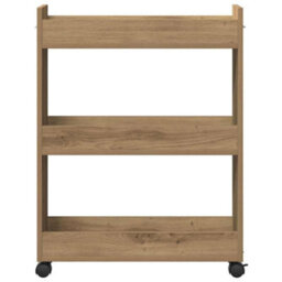 Walplus Cabinet With Wheel Artisan Oak 60 X 22 X 79 Cm Engineered Wood - thumbnail 6