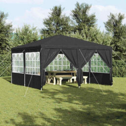 Walplus Party Tent Anthracite, White 400 X 400 X 266 Cm