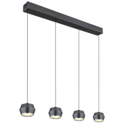 Luminosa Lighting Luminosa Marthy Bar Pendant Ceiling Light Grey Matt 4X Led 3000K - thumbnail 1