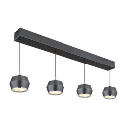 Luminosa Lighting Luminosa Marthy Bar Pendant Ceiling Light Grey Matt 4X Led 3000K - thumbnail 5
