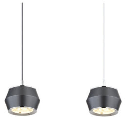 Luminosa Lighting Luminosa Marthy Bar Pendant Ceiling Light Grey Matt 4X Led 3000K - thumbnail 4