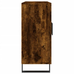 Berkfield Sideboard Smoked Oak 90X34X80 Cm Engineered Wood - thumbnail 7