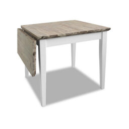 Statement Furniture Florence Square Extendable Kitchen Dining Table In White - thumbnail 2
