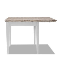 Statement Furniture Florence Square Extendable Kitchen Dining Table In White - thumbnail 4