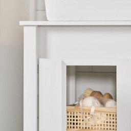 Sobuy Bzr101-W, Bathroom Storage Cabinet Under Sink Cabinet Sink Cabinet With Doors &adjustable Shelf & Pipe Cover - thumbnail 7