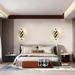 Led Wall Lights Indoor Wall Lamp 3000K 22W Black Creative Scones Bedroom Hallway - thumbnail 7
