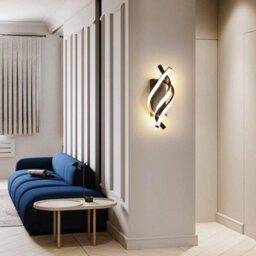 Led Wall Lights Indoor Wall Lamp 3000K 22W Black Creative Scones Bedroom Hallway - thumbnail 5