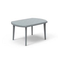 Keter Cuba Plastic Grey Curved Dining Table