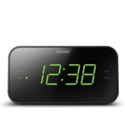 Philips Tar3306 Black Wake-Up Alarm Clock Fm Radio Includes Free Gift - thumbnail 1
