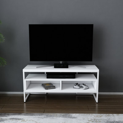 Decorotika Merrion Tv Stand Tv Unit For Tv's Up To 50 Inch White - image 1