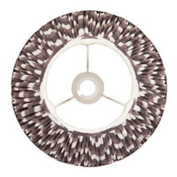 Loops Elegant Set Of 2 Handcrafted 30Cm Tapered Cylinder Lamp Shades In Pearl Grey Fabric - thumbnail 4