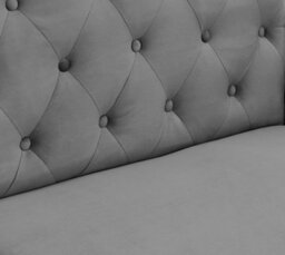 Home Detail Whitby Velvet Fabric Sofa Bed 3 Seater Padded Suite Click Clack Luxury Recliner Sofabed, Dark Grey - thumbnail 6