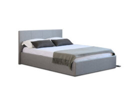 Home Treats Side Lift Ottoman Bed Small Double Storage Bed Frame 4Ft Grey - No Mattress - thumbnail 9