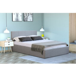 Home Treats Side Lift Ottoman Bed Small Double Storage Bed Frame 4Ft Grey - No Mattress - thumbnail 5