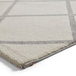 Cream Easy To Clean Modern Geometrical Rug For Living Room, Bedroom, Dining Room - 160Cm X 220Cm - thumbnail 6
