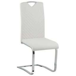 Beliani Set Of 2 Dining Chairs Picknes Faux Leather Off-White - thumbnail 5
