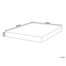 Beliani Memory Foam Mattress Whisper H3/4 Firm 140 X 200 Cm (Eu Double) - thumbnail 3