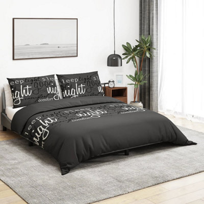 Walplus Duvet Cover Set Black 220X240 Cm Cotton - image 1