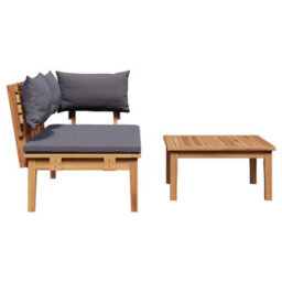 Berkfield Garden Bench 2 Pcs Brown Solid Teak Wood - thumbnail 8