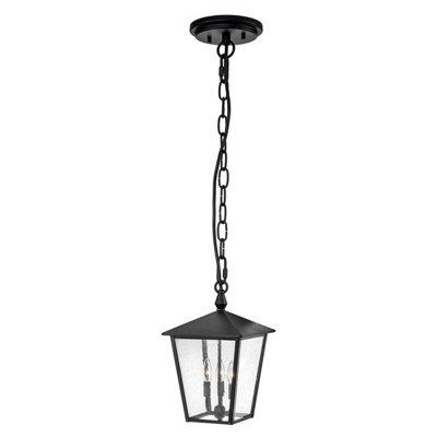 Luminosa Lighting Elstead Hinkley Huntersfield Outdoor Pendant Ceiling Light Black, Ip44 - image 1