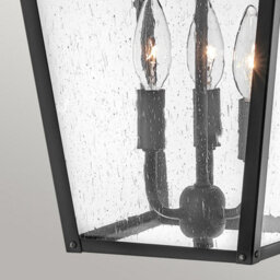 Luminosa Lighting Elstead Hinkley Huntersfield Outdoor Pendant Ceiling Light Black, Ip44 - thumbnail 2