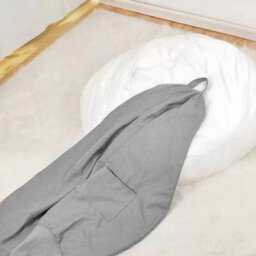 Xl Grey Linen Bean Bag Chair Cover For Indoor And Outdoor Use - thumbnail 2