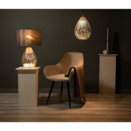 Pagazzi Lighting Pagazzi Geller Polished Chrome Hologram Effect Pendant Light Shade - thumbnail 2