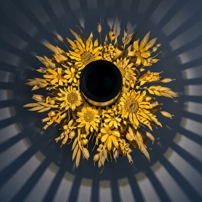 2 Pack Solar Mandala Sunflower Hanging Led Garden Lights - image 1