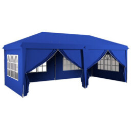 Outsunny 3X6M Pop Up Gazebo Canopy Marquee W/ Carry Bag, Blue - thumbnail 2