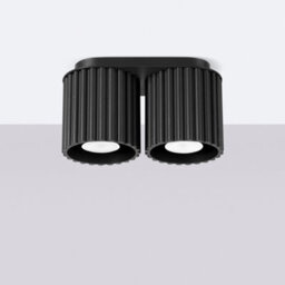 Luminosa Lighting Luminosa Aura Surface Mounted Downlight Black 2X Gu10 - thumbnail 2