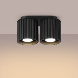 Luminosa Lighting Luminosa Aura Surface Mounted Downlight Black 2X Gu10 - thumbnail 3