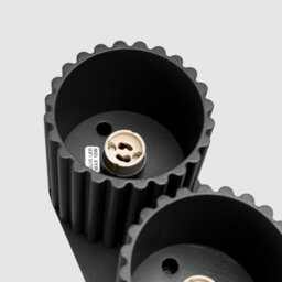 Luminosa Lighting Luminosa Aura Surface Mounted Downlight Black 2X Gu10 - thumbnail 5