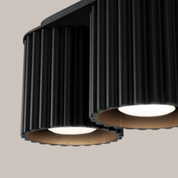 Luminosa Lighting Luminosa Aura Surface Mounted Downlight Black 2X Gu10 - thumbnail 4