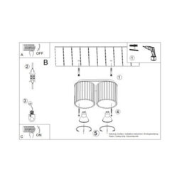 Luminosa Lighting Luminosa Aura Surface Mounted Downlight Black 2X Gu10 - thumbnail 8