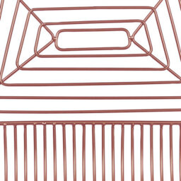 Beliani Set Of 2 Dining Chairs Beatty Metal Rose Gold - thumbnail 9
