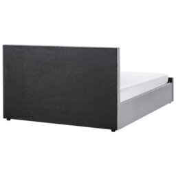 Beliani Ottoman Bed Fabric Amiens 180 X 200 Cm (Eu Super King) Light Grey - thumbnail 7