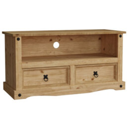 Lassic Vida Designs Corona Solid Pine 2 Drawer Flat Screen Tv Unit Stand - thumbnail 7