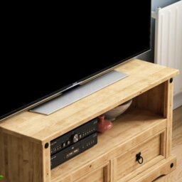 Lassic Vida Designs Corona Solid Pine 2 Drawer Flat Screen Tv Unit Stand - thumbnail 5