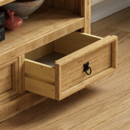 Lassic Vida Designs Corona Solid Pine 2 Drawer Flat Screen Tv Unit Stand - thumbnail 6