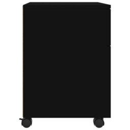 Berkfield Mobile File Cabinet With Wheels Black 45X38X54Cm Engineered Wood - thumbnail 7
