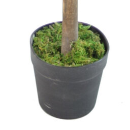 Leaf Artificial Ficus Tree Plant Red Green Ficus 130Cm Real Wood Trunk Realistic Botanik - thumbnail 2
