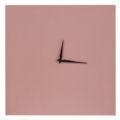 Beliani Wall Clock Tomar 40 Cm Metal Pink - image 1
