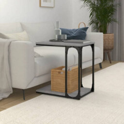 Berkfield Side Table Grey Sonoma 50X35X52 Cm Engineered Wood - thumbnail 3