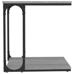 Berkfield Side Table Grey Sonoma 50X35X52 Cm Engineered Wood - thumbnail 5