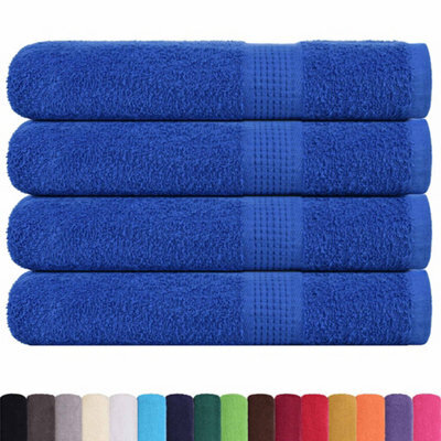 Berkfield Durable Sauna Towels 4 Pcs Blue 80X200 Cm 360 Gsm 100% Cotton