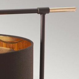 Luminosa Lighting Elstead Balance 1 Light Table Lamp Brown, Polished Brass, E27 - thumbnail 3